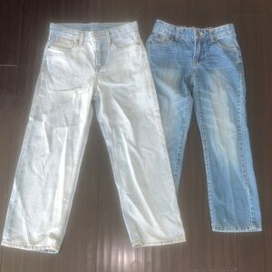 2 Pair Boys Size 10 Jeans - 1 Lucky Brand and 1 Old Navy - EUC